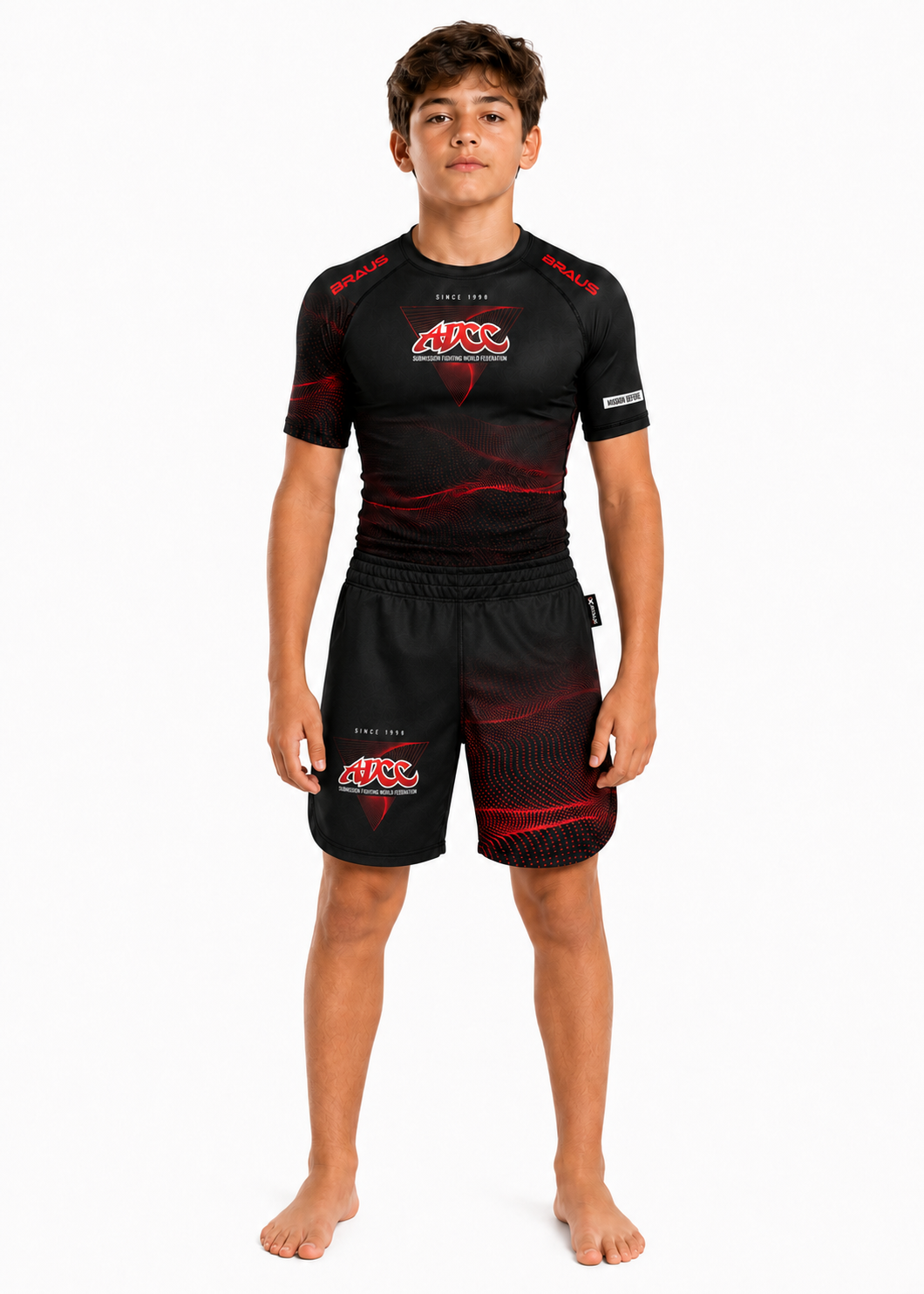 Shorts ADCC Infinite No Gi Preto Infantil - imagem 2