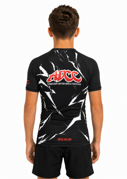 Rash Guard ADCC Lightning Manga Curta Infantil - imagem 3