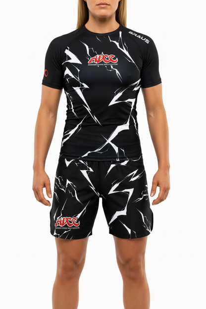 Shorts ADCC Lightning No Gi Feminino Preto
