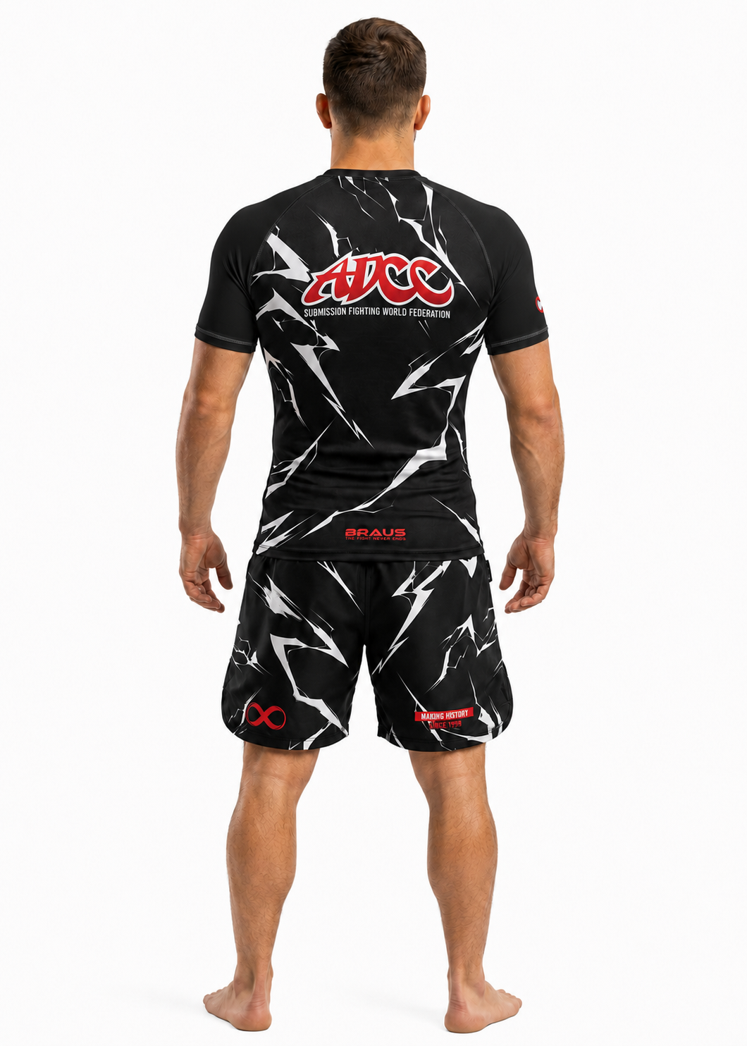 Shorts ADCC Lightning No Gi Preto Adulto - imagem 3