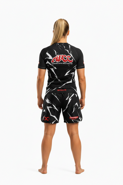 Shorts ADCC Lightning No Gi Feminino Preto